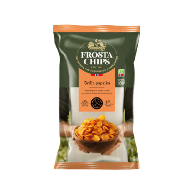 Frosta Chips Grilled Paprika 150g | Potato Chips | All season, Party, Potato Chips, Potato Snacks, Snacks | Frosta Chips